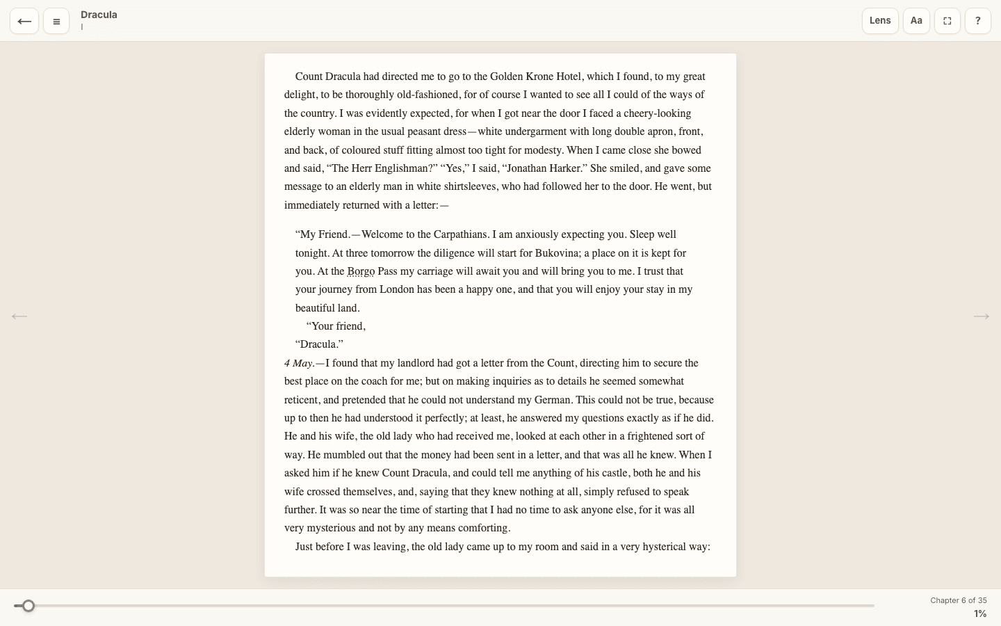 BetterReads web reader